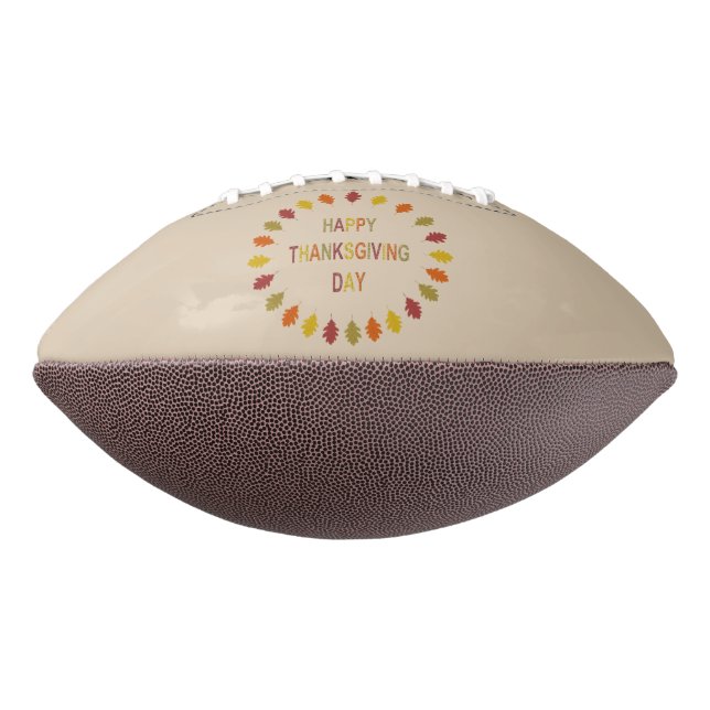 Thanksgiving Oak Leaves Football (Rotated 270)