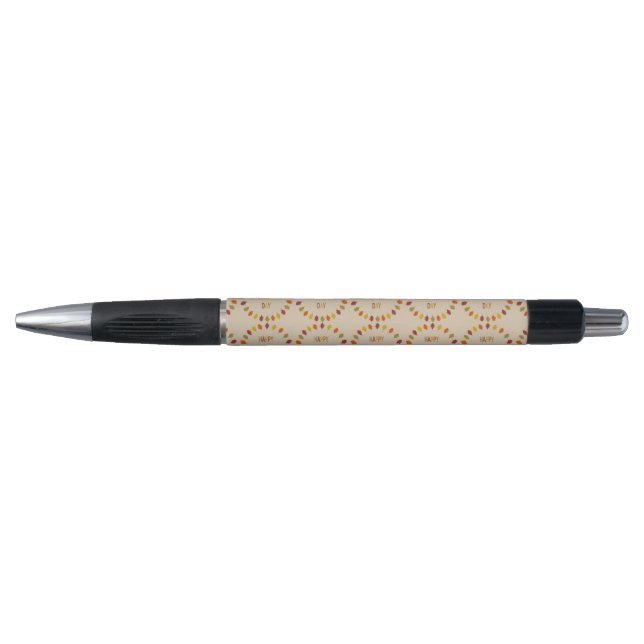 Thanksgiving Oak Leaves Patterned Pen (Front)