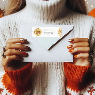 Thanksgiving Orange Bohemian Mandala Autumn Leaves