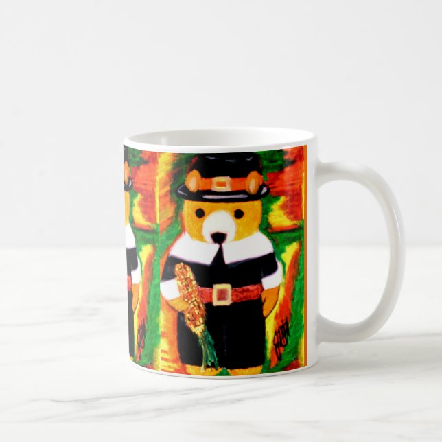 THANKSGIVING, OURS de NOUNOURS, tasse de PILGRAM (Droite)