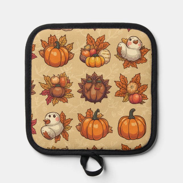 thanksgiving oven mitts pot holder (Front)