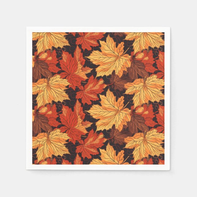 Thanksgiving Paper Napkins  (Front)