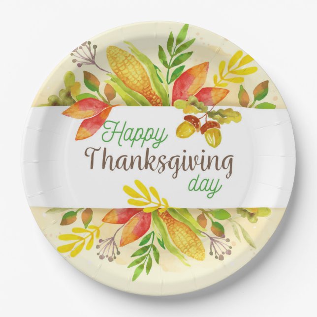 Thanksgiving Paper Plate (Front)