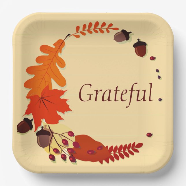 Thanksgiving paper plates (Front)