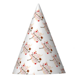 Thanksgiving Party Hat/Typography Hat