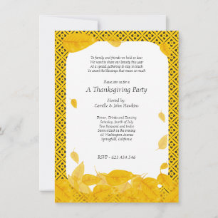 Thanksgiving Party Invitation