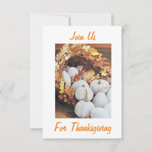 **THANKSGIVING PARTY OR DINNER** INVITATION