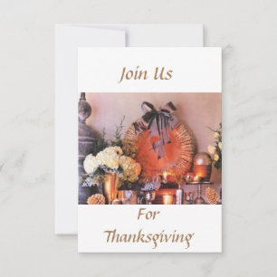 **THANKSGIVING PARTY OR DINNER** INVITATION