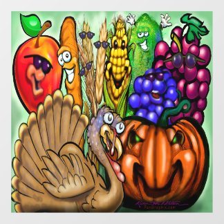 Thanksgiving Party Window Cling