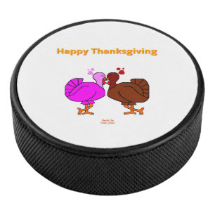 Thanksgiving Passion Hockey Puck
