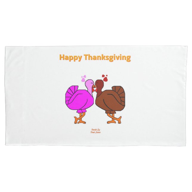 Thanksgiving Passion King Size Pillowcase (Front)