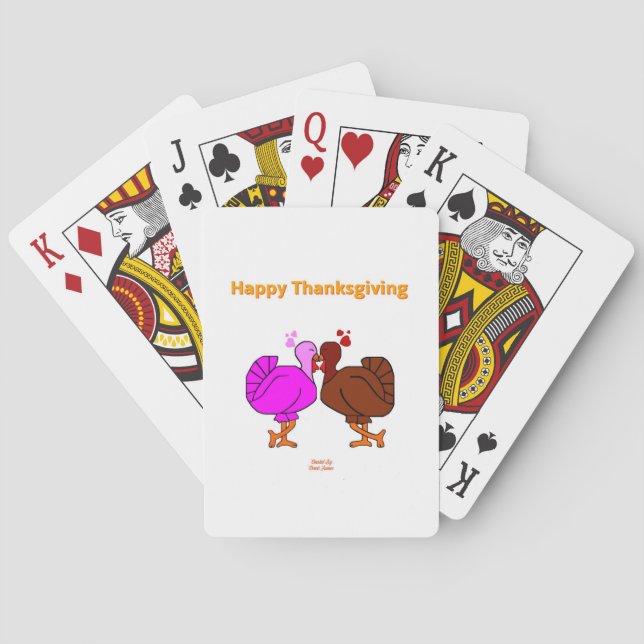Thanksgiving Passion Playing Cards (Back)