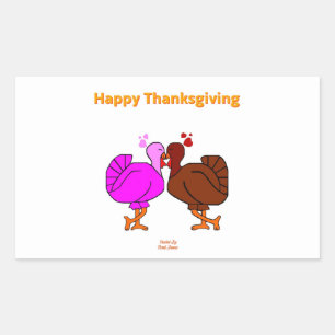 Thanksgiving Passion Rectangle Sticker