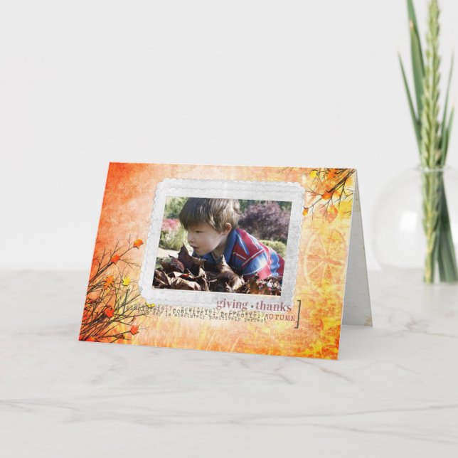 Thanksgiving Personalized Card (Front)