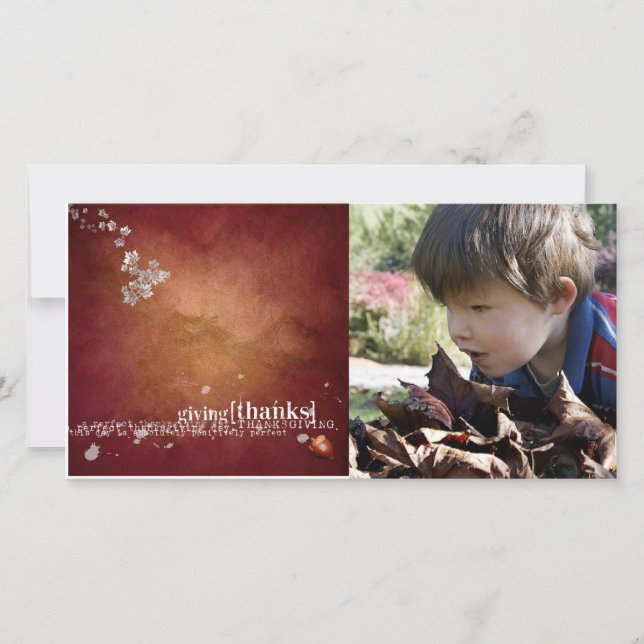 thanksgiving Photcard Holiday Card (Front)