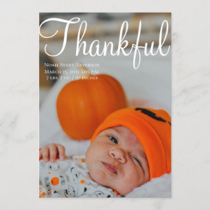 Thanksgiving Photo Collage Faire-part de naissance