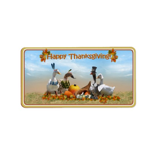 Thanksgiving Pilgrim and Indian Ducks