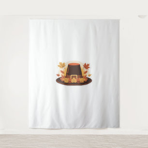 Thanksgiving Pilgrim Hat – Autumn Harvest Design C Tapestry