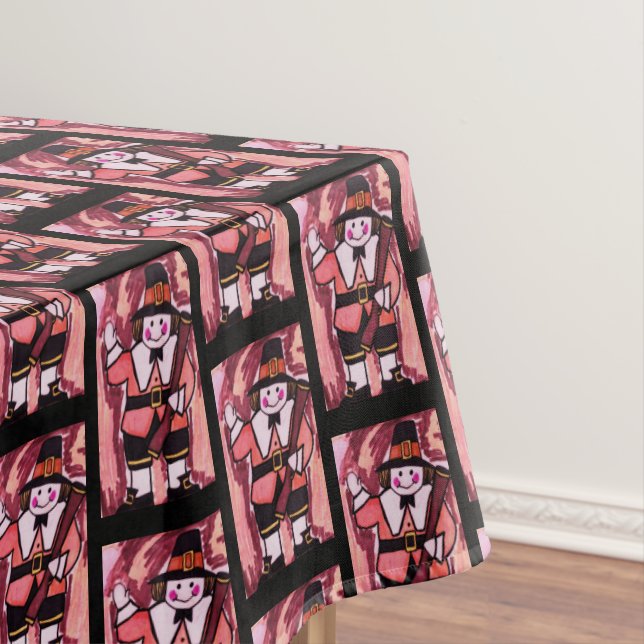 THANKSGIVING PILGRIM table cloth (In Situ)
