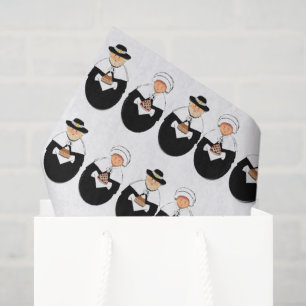 Thanksgiving Pilgrims Tissue Paper