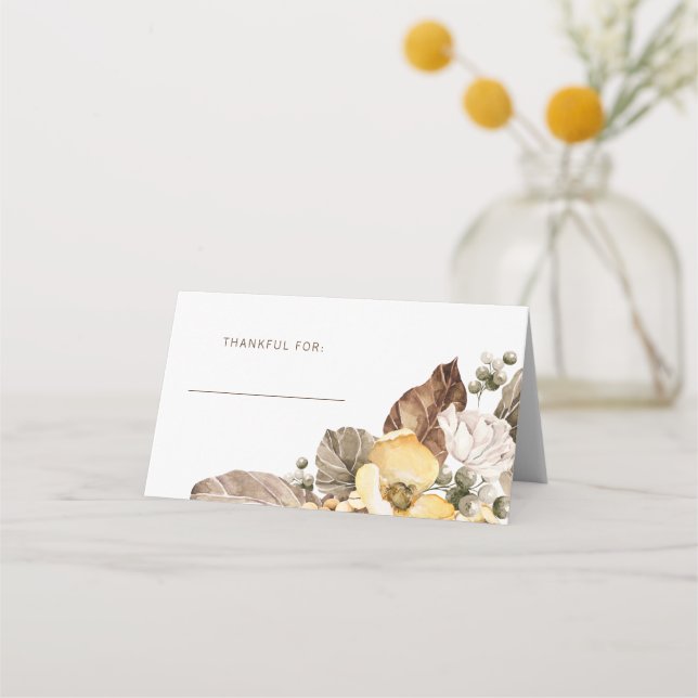 Thanksgiving Place Card (Front)