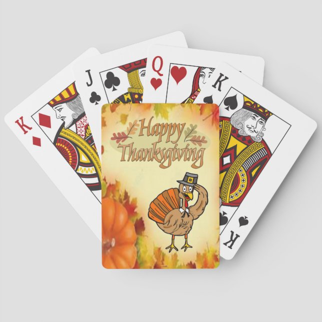 Thanksgiving Playing Card Deck (Back)