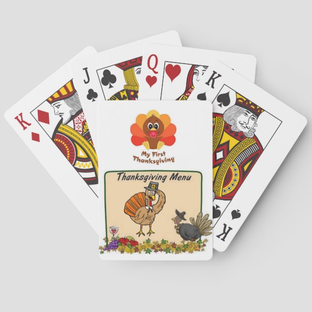 Thanksgiving Playing Card Deck (Back)