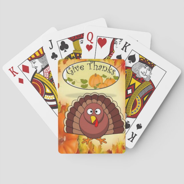 Thanksgiving Playing Card Deck (Back)