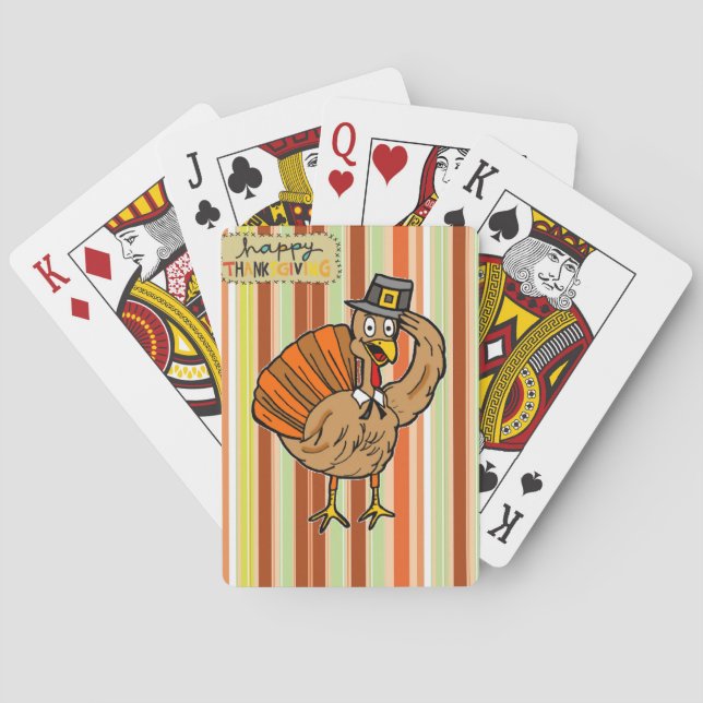 Thanksgiving Playing Card Deck (Back)