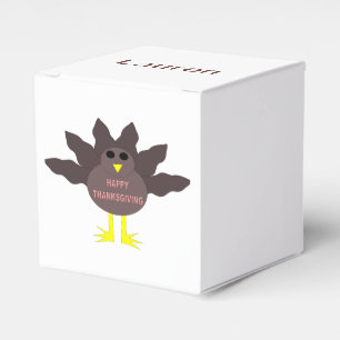 Thanksgiving Plucked Turkey Custom Favour Box