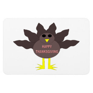 Thanksgiving Plucked Turkey Magnet
