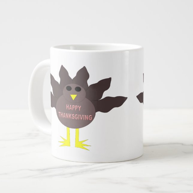Thanksgiving Plucked Turkey Mug (Front Left)