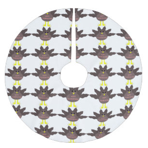 Thanksgiving Plucked Turkey Tree Skirt