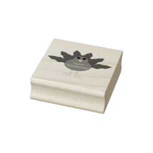 Thanksgiving Plucked Turkey Wood Art Stamp
