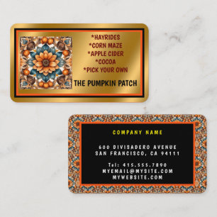 Thanksgiving Popular Pumpkin Autumn Collection Business Card