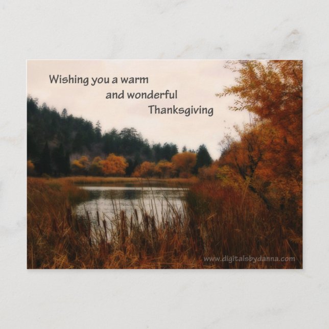 Thanksgiving Post Card (Front)