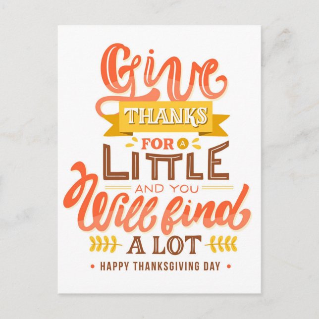 Thanksgiving Postcard (Front)