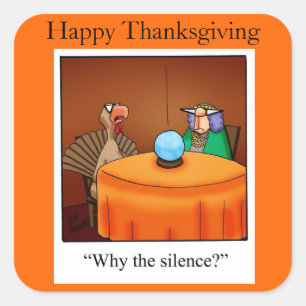 Thanksgiving "Pourquoi le silence ?" Autocollants