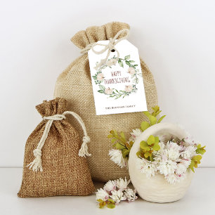 Thanksgiving Pumpkin Fall Greenery Eucalyptus Gift Tags