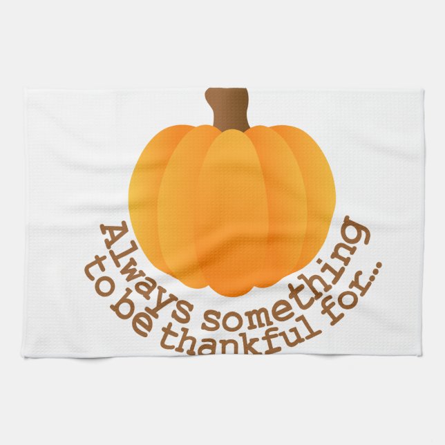 Thanksgiving Pumpkin Kitchen Towel (Horizontal)