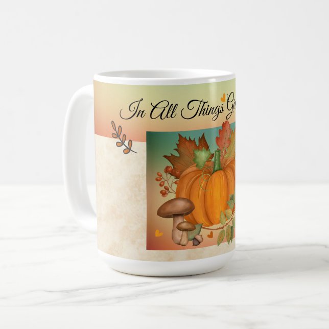 Thanksgiving Pumpkin Mug (Front Left)