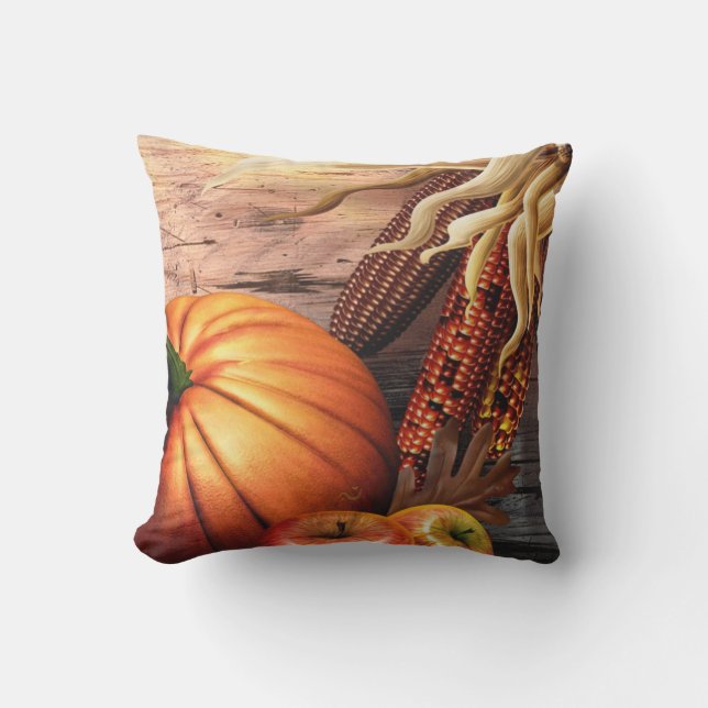 thanksgiving-pumpkin outdoor pillow (Front)