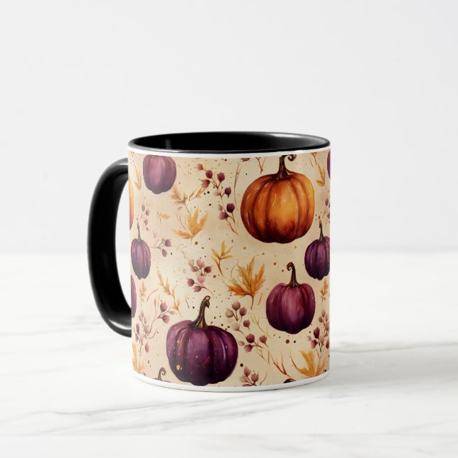 Thanksgiving Pumpkin Patch Pumpkins Autumn Harvest Mug (Front Left)