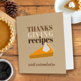 Thanksgiving Pumpkin Pie Recipe Binder