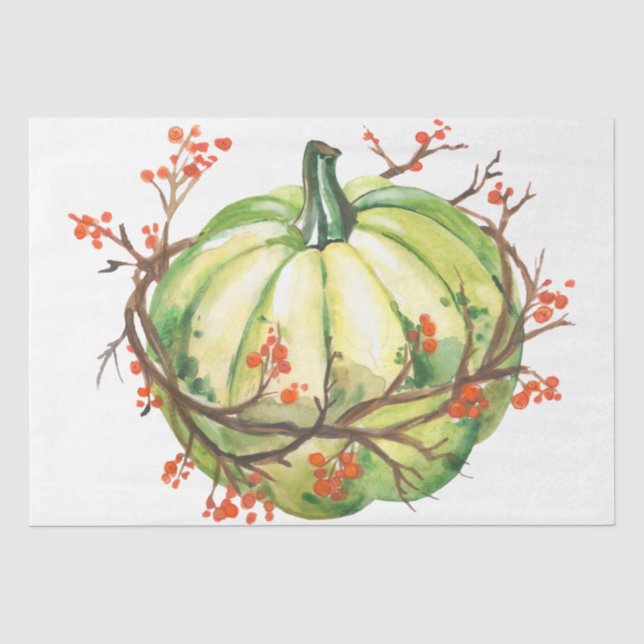 Thanksgiving Pumpkin Series Design 17 Tissue Paper (Front)