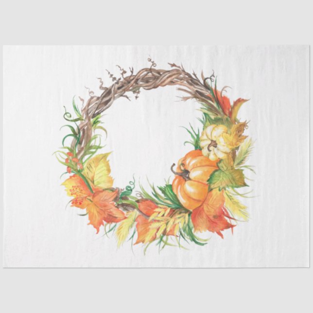 Thanksgiving Pumpkin Series Design 19 Tissue Paper (Front)