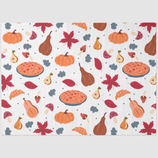 Thanksgiving Pumpkin Series Design 48 Tissue Paper (Front)