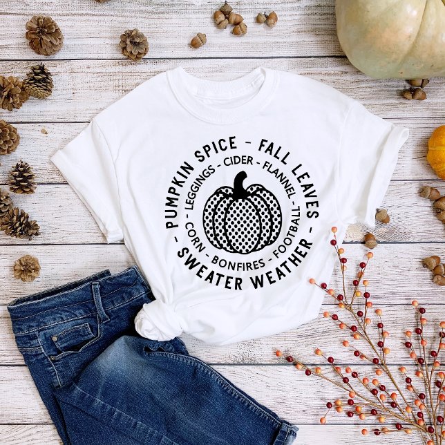 Thanksgiving Pumpkin Spice Fall Bonfires T-Shirt (Creator Uploaded)