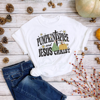 Thanksgiving Pumpkin Spice Jesus Christ Fall Tri-Blend Shirt