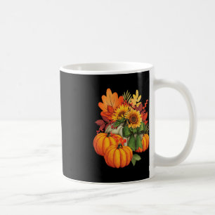 Thanksgiving Pumpkin Sunflower Fall Autumn Holiday Coffee Mug